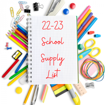 22-23  School supply Lists